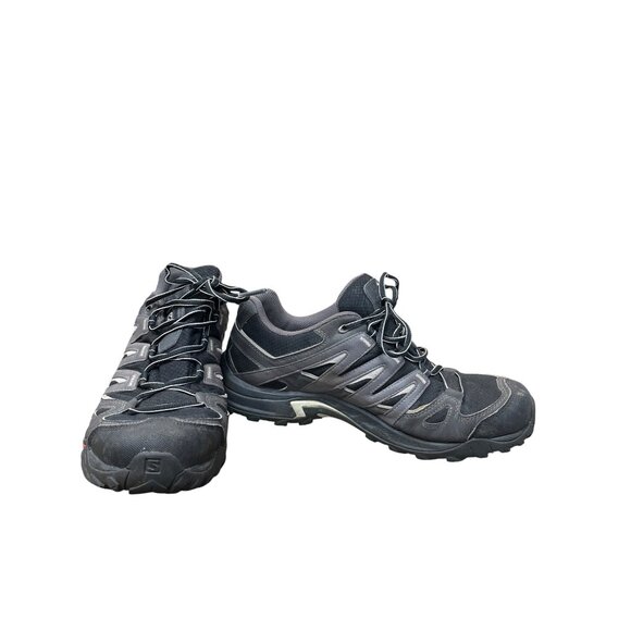 Salomon Gore-Tex Contagrip mens black hiking trail running sneakers 10 SKU 9359 - Picture 1 of 16